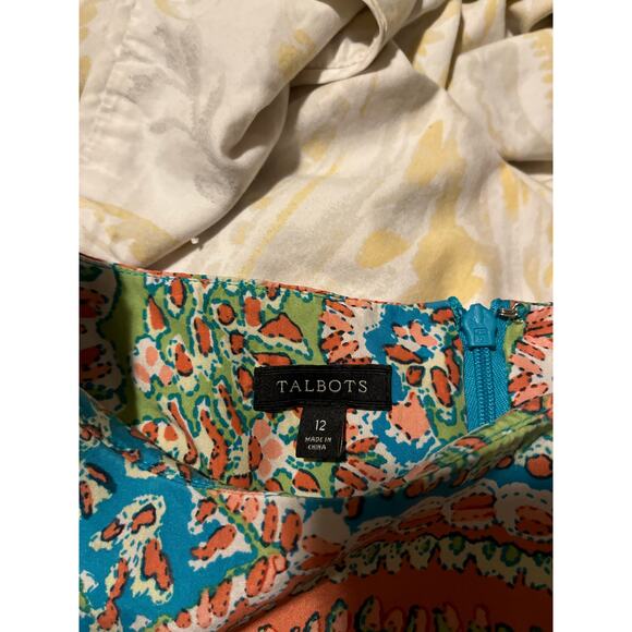 Talbots Multicolor Paisley Midi Dress - Picture 6 of 9